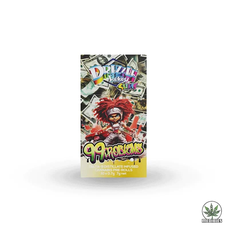 Drizzle Factory Slims Delta-9 Distillate Infused Pre-Rolls - Mohawk Medibles