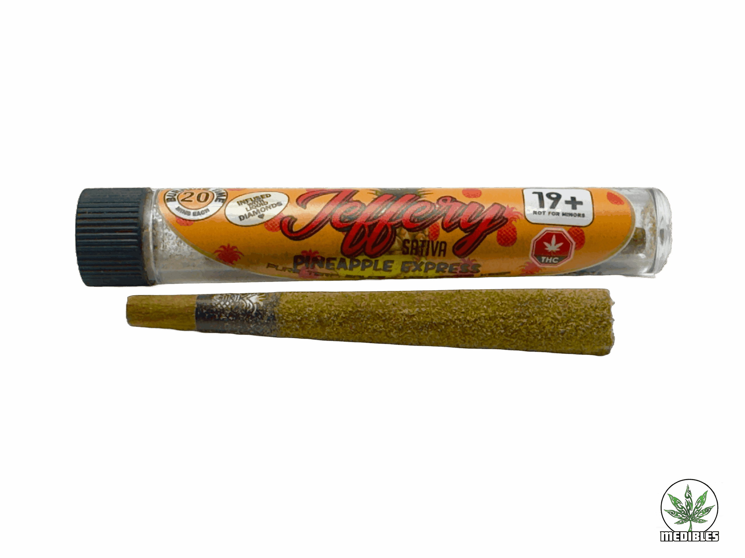 Pineapple Express Meds (PEM) Jeffery’s Pre-Rolled Blunt Single - Mohawk Medibles