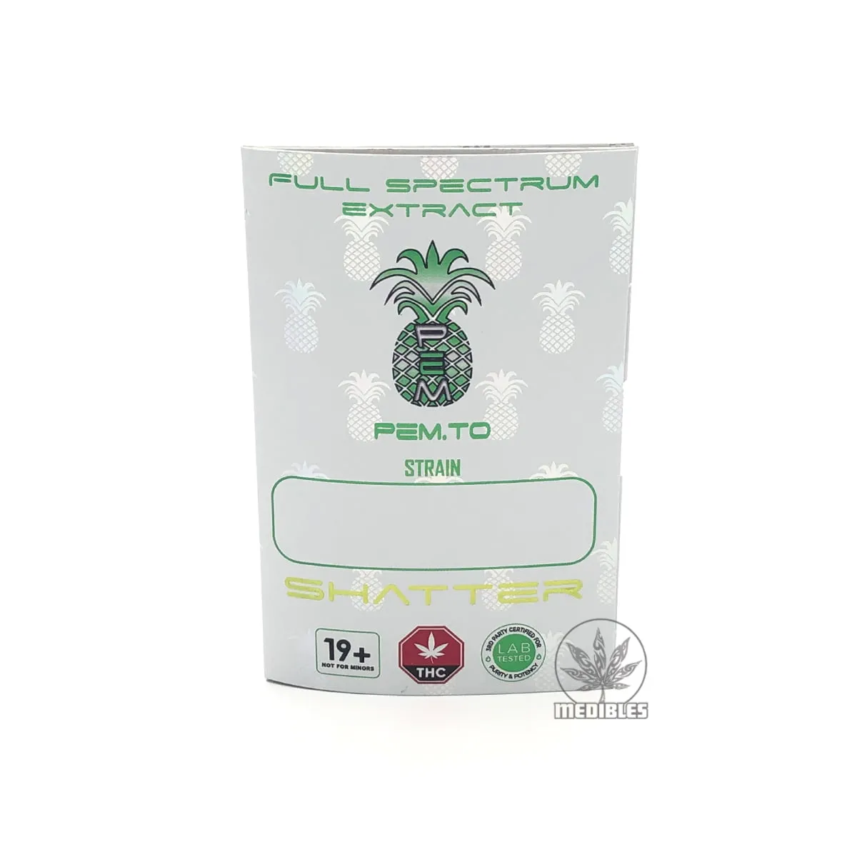 Pineapple Express Meds (PEM) Full Spectrum Shatter - Mohawk Medibles