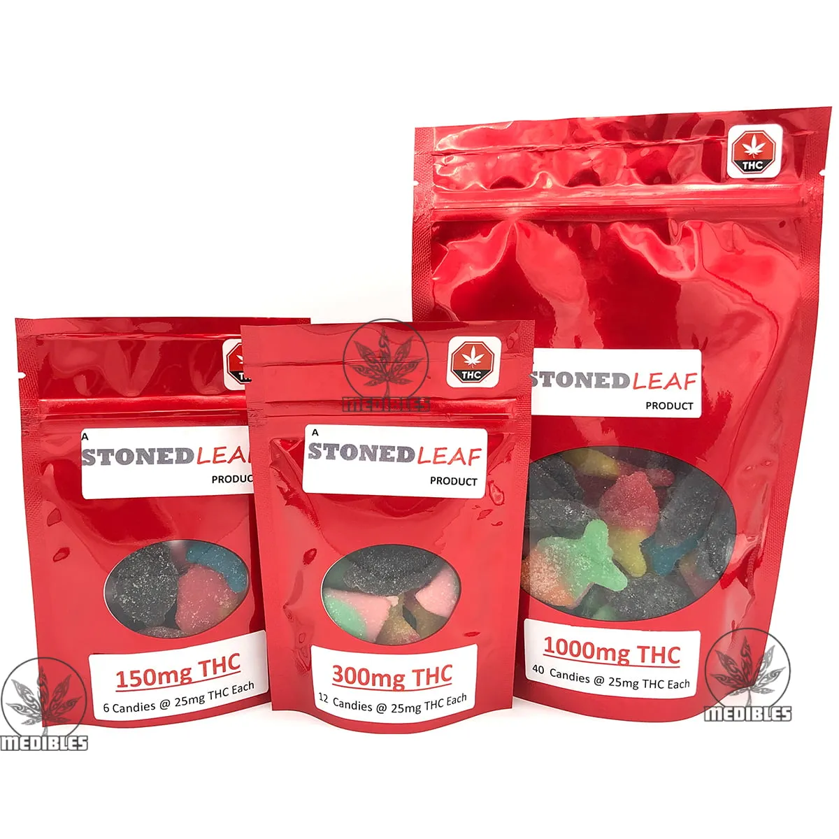 Stoned Leaf THC Gummies - Mohawk Medibles
