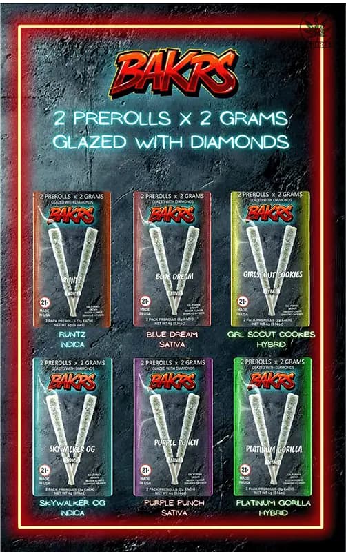 Bakrs Duo Pre Rolls - Mohawk Medibles