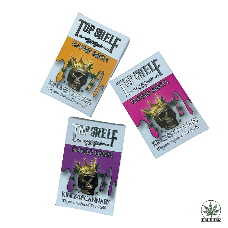 Top Shelf – Flavour Burst Pre-Rolled Joints 2.5g - Mohawk Medibles