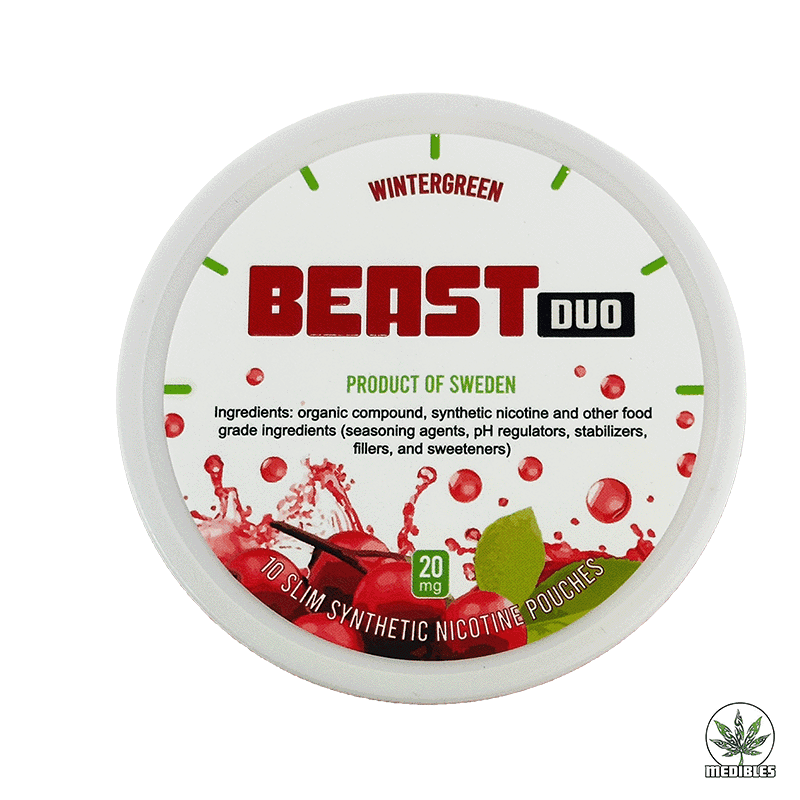 Beast Duo 20mg Nicotine Pouch - Mohawk Medibles