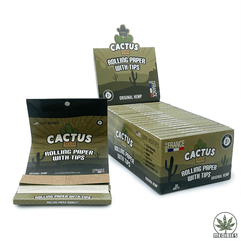 Cactus Labs. – 1 1/4 size Rolling Papers with Tips - Mohawk Medibles