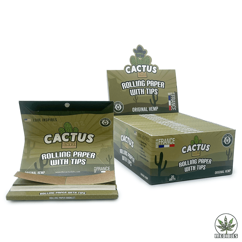 Cactus Labs. – King Size Rolling Papers with Tips - Mohawk Medibles