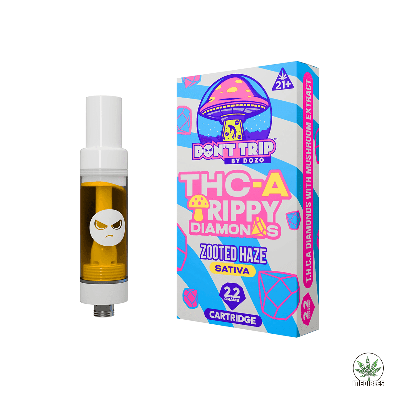 DOZO THC-A Trippy Diamond Cartridges 2.2g - Mohawk Medibles